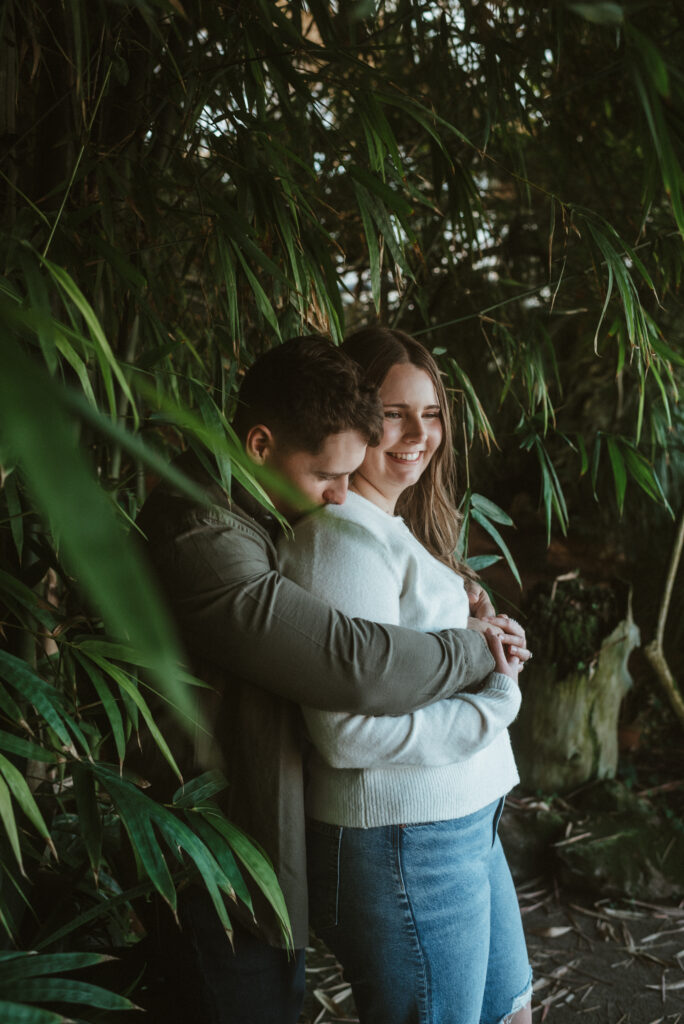 Otts exotic plants in Schwenksville, Pennsylvania engagement session.