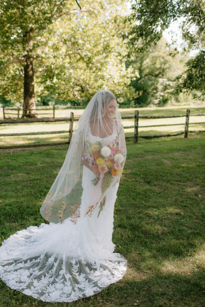 Editorial bridal portraits at Inn at Grace Winery in Glen Mills, PA.