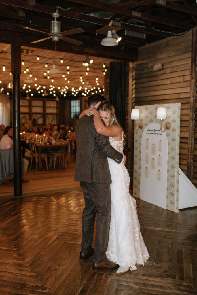 Bride and groom first dance at Terrain Gardens at Styers in Glen Mills, PA!